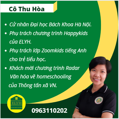 Cô Thu Hoà - Giáo viên English Lights Your Home