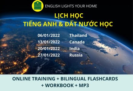 LỊCH HỌC CHƯƠNG TRÌNH TIẾNG ANH VÀ ĐẤT NƯỚC HỌC TỪ NAY ĐẾN TẾT NGUYÊN ĐÁN